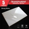 A4 transparent photo paper, self-adhesive. 