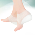 Height Increase Insole Invisible Heel Lift Pads Silicone Inserts Socks Reinforcer Non- Heightening Socks for Men 2cm White. 