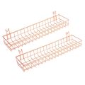 Rose Gold Grid Wall Basket Wire Wall Shelf for Wall Storage Display. 