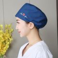Operating room hat embroidered surgery cap men and women doctor cap nurse cap hat oral dental beauty work cap elastic round cap. 