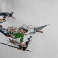 Big Ben in hammock print cotton shirt hombre Gaston Lagaffe anime men fashion streetwear adult tee unisex o neck women T-shirt. 