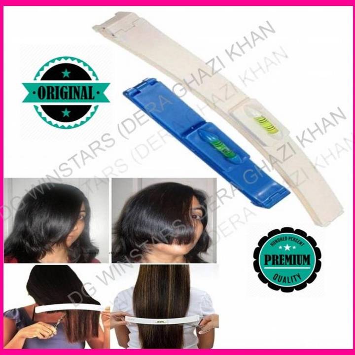 Pack of 2 Hair Cutting Tools Styling Cutting Kit 2 Level Combs 2 PCS Haircut Accessory Comb Machine Rotating Ruler Help Hair Bangs Cut Hair Cutting Clips With Rotating Levels Trimming Bangs, Fringe, Cutting Split-ends, Creating Layers with Salon Perfect