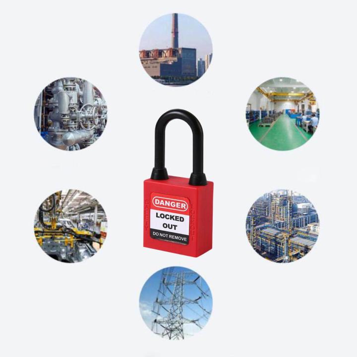 Lockout Tagout Locks Nylon Safety Padlock, Indoor Outdoor Widely Used ...