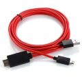 Mhl Micro USB to hdmi 1080p hd tv Cable Adapter for Samsung Galaxy S3 S4 S5 Note 2 Note 3. 