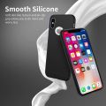 iPhone XS Max Soft Silicone Back Cover Black Slim Shockproof Protective Case. 