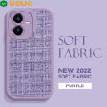 UCUC for Vivo Y22 Y22S Back Cover Color Soft Silicone Fabric Cover Full Lens Protection Fall Proof Phone Case. 