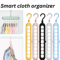 Magic Space Saving Clothes Hangers Multifunctional Smart Closet Organizer Premium Wardrobe Clothing Cascading Hanger 9 Slots, Innovative Design for Heavy Clothes, Shirts Pants Dresses Coats(8 Pack). 
