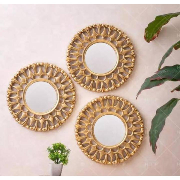 Pack of  3  Wall Hanging  Mirror Wall Hanging Decor