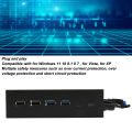 USB Front Panel Hub, High Speed 5.25in USB 3.0 Front Panel Hub for PC. 