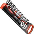Heavy Duty 12pcs Spanner Socket 1/2 Inch Drive Socket Set Ratchet Wrench - Drive Socket Set with 10 Sockets 2 Way Quick Released Ratchet Handle and Extension Bar  - Spanner Set Tool Kit. 
