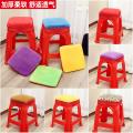 Round stool cover winter chair plastic stool cushion fart cushion soft seat cushion round bench cover non-slip thickened square. 