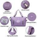 Travel Bag Waterproof Weekender Bags Oxford Cloth Luggages Handbag Shoulder Bag Traveling Bag Dry and Wet Separation Sport Bag Fitness Bag Gym Totes for Men Women. 