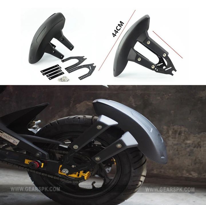 UNIVERSAL Back Mudguard Bike Motorcycle Black Plastic fender