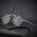 Vintage Small Round Steampunk Sunglasses Men 2024 Luxury Brand Punk Sun Glasses For Women With A Case Gaming Computer Eyeglass. 