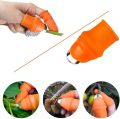 ilicone Thumb Knife Harvesting Tools Finger Knife Harvesting Plant Knife for T Plants Fruit Vegetables, Vegetable Gardening Tools with Finger Protector for Garden Kitchen (Women). 