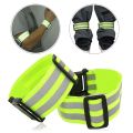 Safety Reflective Arm Wrist Band Belt Strap Sports Night Running Cycling Reflective Arm Band. 