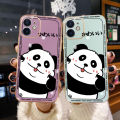 JIUMOO For Realme 7i Case Plating Side Edge Square New Design Phone Cases Pattern Cartoon Cute Panda Silicone Casing Full Back Cover Camera Protection Shockproof Softcase. 