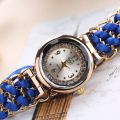 Analog Watches For Girls Luxury Stylish Girls Analog Handmade Braided Bracelet Watch Thread Knitted Weaved Strap Women Dress Casual Watches Relogio Feminino Female Ladies Wrist Watch Best For Personal Use Or Gift Birthday Party. 