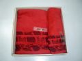1-PC Luxury Bath Towel Premium Natural Bamboo & Cotton Composition - Ultra Absorbent & ECO-Friendly - Red. 