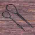 4 Pcs Topsy Tail Hair Styler Hair Style Hair Twister Snare Loop Black. 