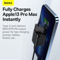 Baseus 30W GaN Charger PD Fast USB Type C Charger Support USB C PD3.0 QC3.0 Quick Charging For iP 13 12 Pro Max Tablets. 