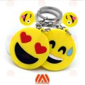 Emoji 3D Key Chain Double sided printed rubber keychain, Cool laughing Show, Love Cute Key Holder For Best Friends, Gift Key Ring. 