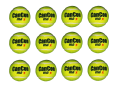 CanCon Max cricket tennis tape ball light wieghted Pack Of 12 (gas ball). 