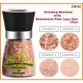 Pink Salt grinder with Himalayan Pink salt coarse grains (200gm) by Himalayan Vintage. 