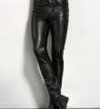 Men's Black Real Cowhide Slim Fit Leather Pants Jeans Trousers Bikers Pant. 