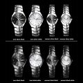 Tungsten Couple's Luminous Calendar Quartz Watch K-186. 