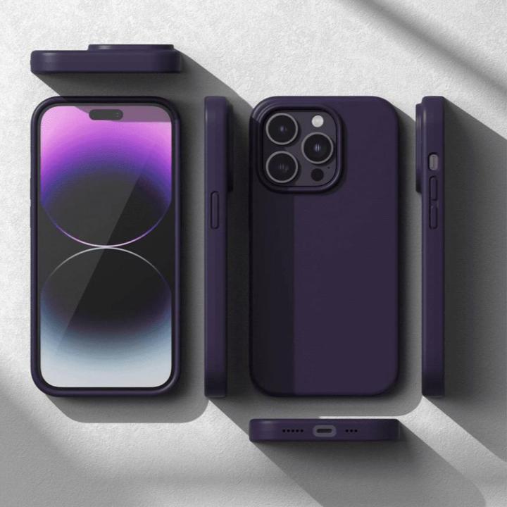 iPhone 14 Pro Max Silicone Case Deep Purple