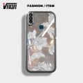 VRQR Camera Protection Phone Case For Vivo Y15 Back Cover bauhinia Pattern Attach Flashing Paper Phone Cover Vivo Y17 Y12 1940 1904. 