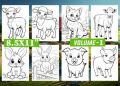 90 Cute Farm Animal Coloring Pages Kids. 