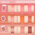 BataBata PINKFLASH Makeup Blush Matte Sun-Finish Long Lasting Face Blusher Contour Powder Beauty Peach Pink Korean Makeup Blush. 