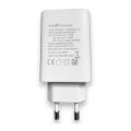 TECNO 33W Fast Charger with 6A Type C Cable for Vivo and Android Phones, Compact and Safe Charging, White. 