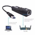 Latest Speedy Network Card USB 3.0 to 10/100/1000 Mbps Gigabit RJ45 Ethernet LAN Network Adapter For PC Mac（Support Windows10）. 
