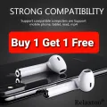 (Buy 1 Get 1 Free) i7 Single tws Wireless Bluetooth Headsets Headphones supported all mobile phones. 