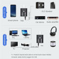 Bluetooth 5.0 2 in 1 Audio Transmitter And Receiver For TV Smartphone PC Home Stereo MP3 Laptop. 