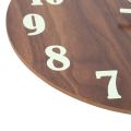 12 Inch Night Light Function Wooden Wall Clock Vintage Rustic Country Tuscan Style For Kitchen Office Home Silent & Non-Ticking Large Number Operated Indoor Clocks. 