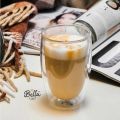 Glasses, Double-Walled Glasses, 350 ml, Double-Walled Coffee Glasses, Cappuccino Glasses, Coffee Cups Glass, Thermal Glasses Double-Walled Espresso Cups Glass. 