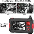 Digital Endoscope Camera P30 Waterproof Industrial Dual Lens Borescope Camera with LCD Display and 9 Lights(5M). 