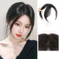 CollapseTen Synthetic Partial Bangs Curtain Bangs Hair Piece Increase Hair Volume Natural Looking Topper Hair Extension For Daily Use. 