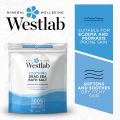 Westlab - Soothing Dead Sea Salt - 1kg Resealable Pouch - 100% Natural, Pure & Unscented Mineral Salts - Nourishes & Soothes Dry, Irritated Skin. 