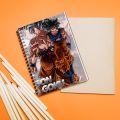 Goku Notebook-Dragon Ball Z Goku Notebook-Multi colour Notebook-A5 Notebook-Spirial Notebook-Best for Gifting-goku manga anime dragon ball-DRAGON BALL Z GOKU WITH COMIC BACKGROUND NOTEBOOK. 