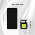 Auoyo Mini Keychain LED light 3 Mode Work Light Portable Pocket light Keychains USB Rechargeable Small Light Corkscrew Waterproof Camping Lantern Magnet Design Fishing Lamp. 