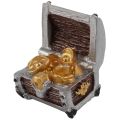 4Pcs Treasure Chest Box Antique Creative Fish Tank Aquarium Decoration Landscape Pirate Gold Coins Ornaments Resin Craft. 