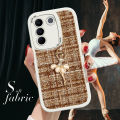 BILI for Vivo V27 5G / V27 Pro 5G Cover With Ballet Dancer Fabric Back Lens Protection Soft Silicone Phone Cases. 