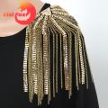 Vist Fox Shoulder Epaulette Long Tassels Men Women Shoulder Board Badge Brooch. 