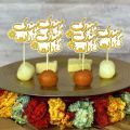 Pack of 12 Mehndi ki Raat cupcake Mithai Toppers 2.5 inches Best for Engagement & Wedding party Celebration Toppers. 