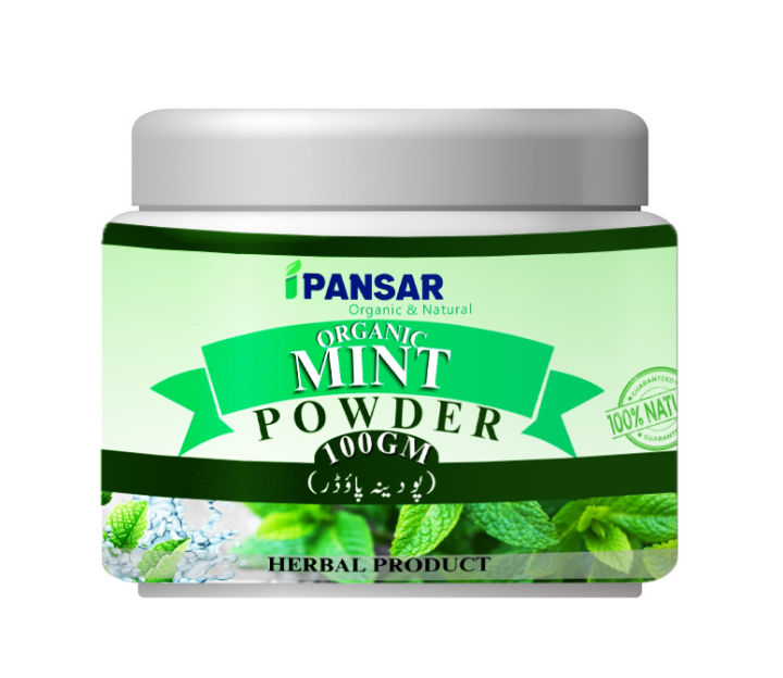 Organic Wild Mint Fine Powder | Pudina Powder | Podina Powder | Mint Leaves Powder 100 Grams By iPansar